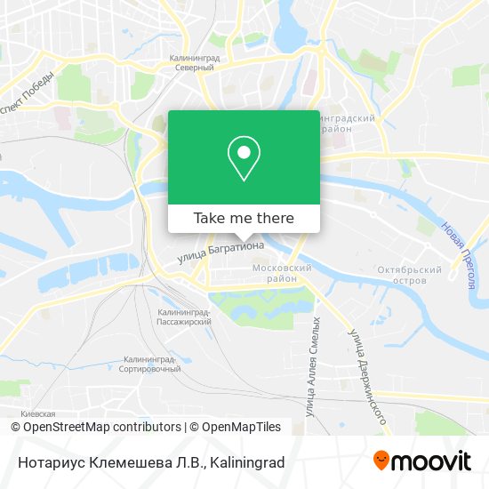 Нотариус Клемешева Л.В. map