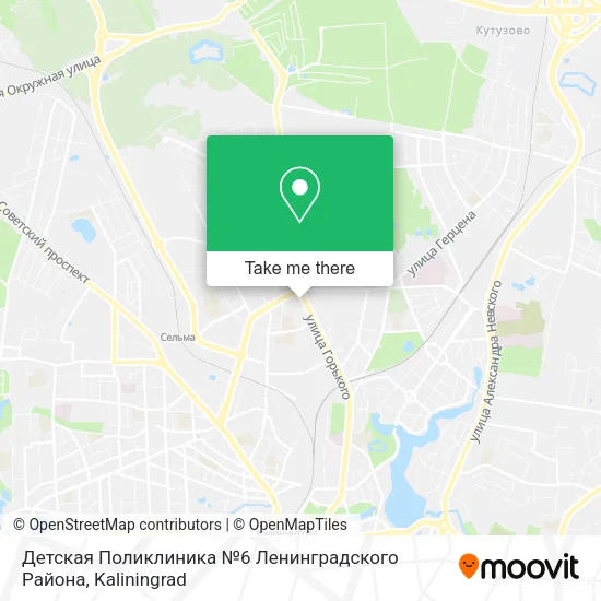 Детская Поликлиника №6 Ленинградского Района map