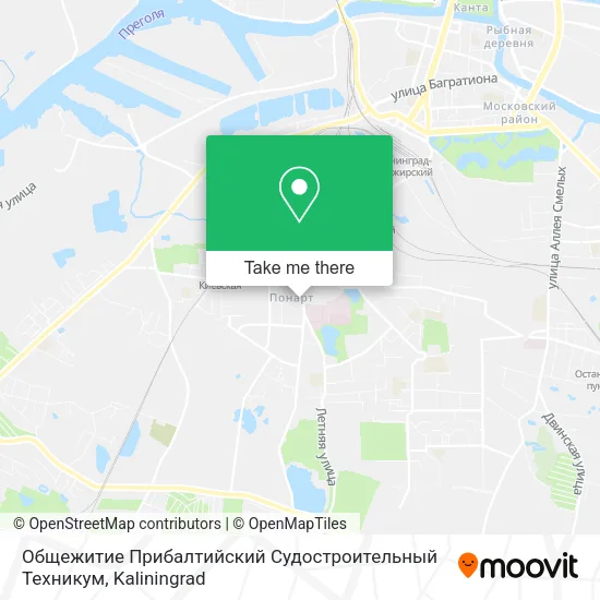 Общежитие Прибалтийский Судостроительный Техникум map