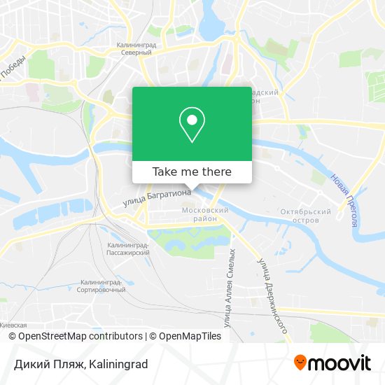 Дикий Пляж map