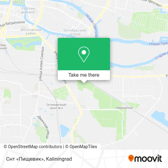 Снт «Пищевик» map