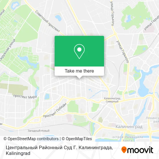 Центральный Районный Суд Г. Калининграда map