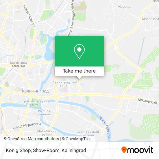 Konig Shop, Show-Room map
