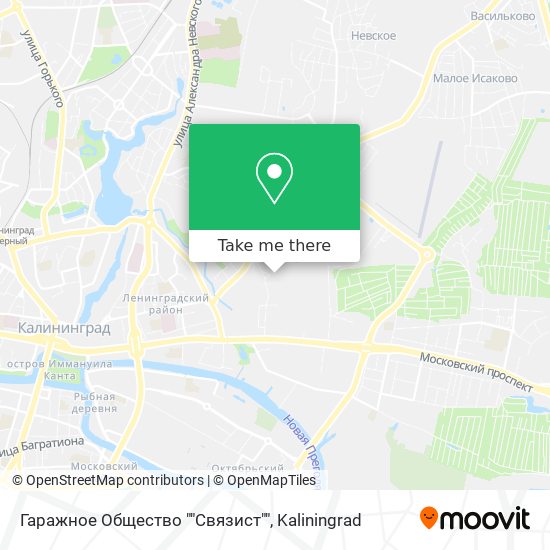 Гаражное Общество ""Связист"" map