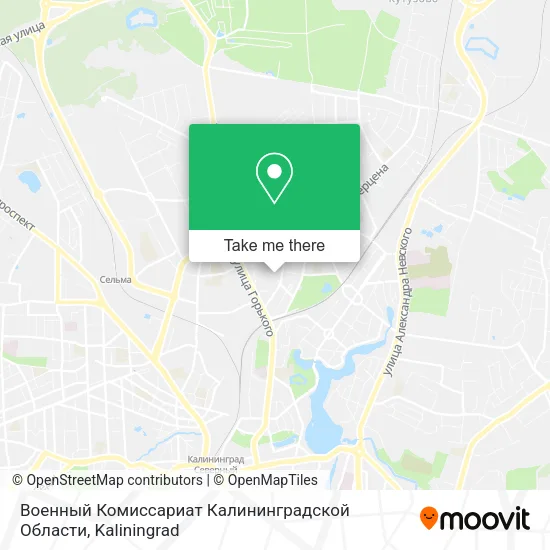 Военный Комиссариат Калининградской Области map