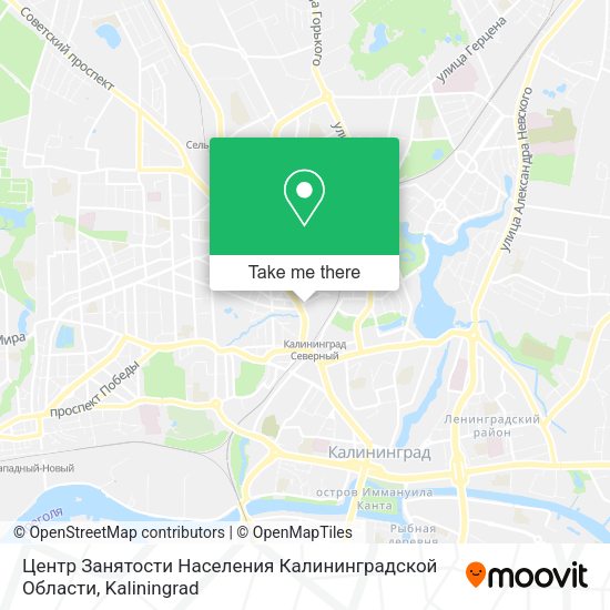 Центр Занятости Населения Калининградской Области map