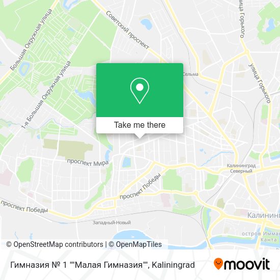 Гимназия № 1 ""Малая Гимназия"" map