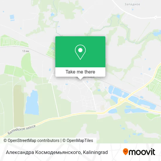 Александра Космодемьянского map