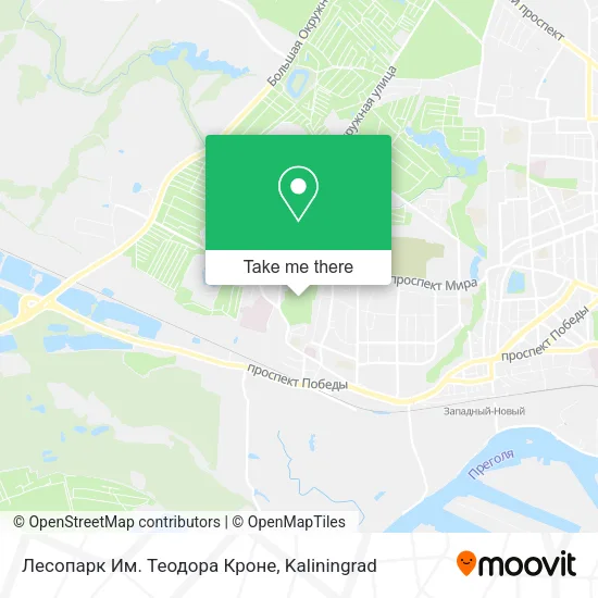 Лесопарк Им. Теодора Кроне map