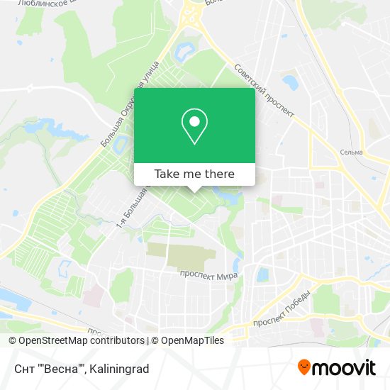 Снт ""Весна"" map