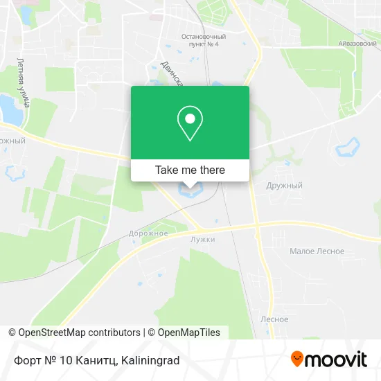 Форт № 10 Канитц map