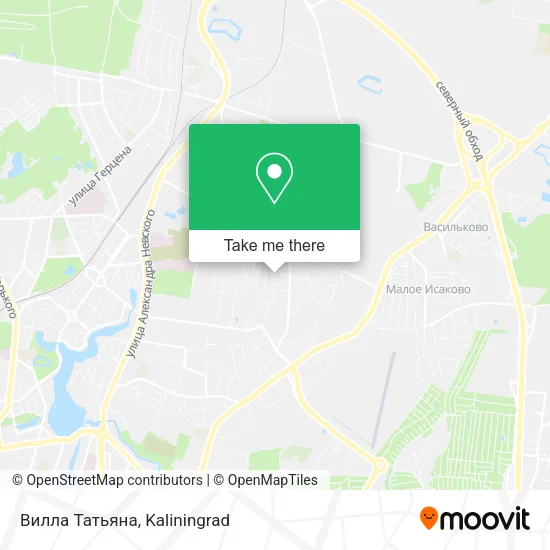 Вилла Татьяна map