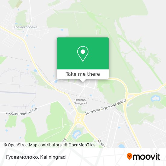 Гусевмолоко map