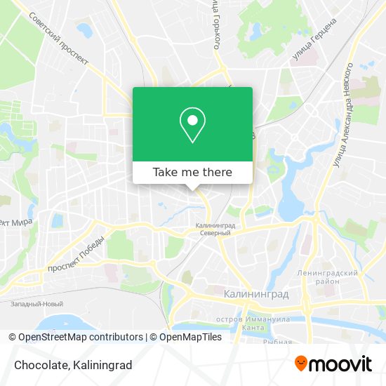 Chocolate map
