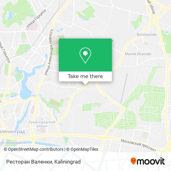 Ресторан Валенки map