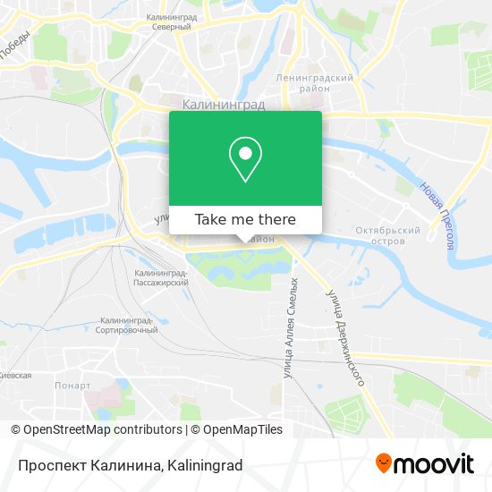 Проспект Калинина map