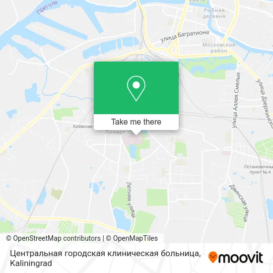 Центральная городская клиническая больница map