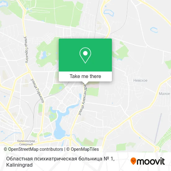Областная психиатрическая больница № 1 map