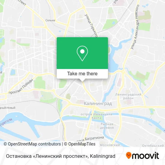 Остановка «Ленинский проспект» map