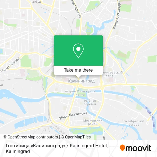 Гостиница «Калининград» / Kaliningrad Hotel map
