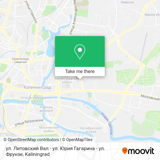 ул. Литовский Вал - ул. Юрия Гагарина - ул. Фрунзе map