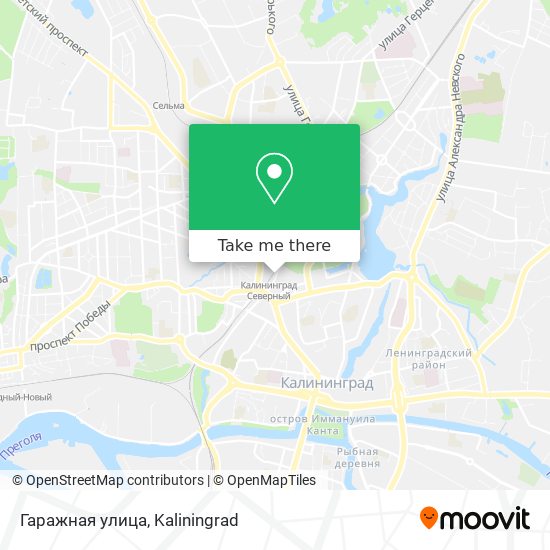 Гаражная улица map