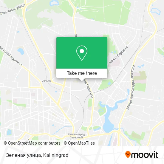 Зеленая улица map