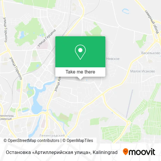 Остановка «Артиллерийская улица» map