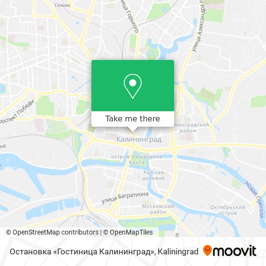Остановка «Гостиница Калининград» map