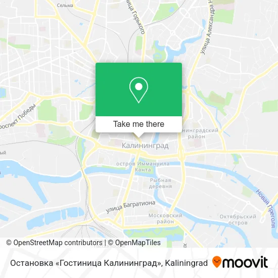 Остановка «Гостиница Калининград» map