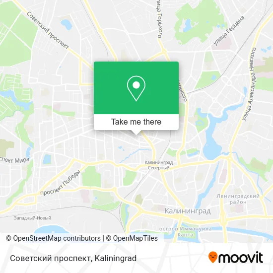 Советский проспект map