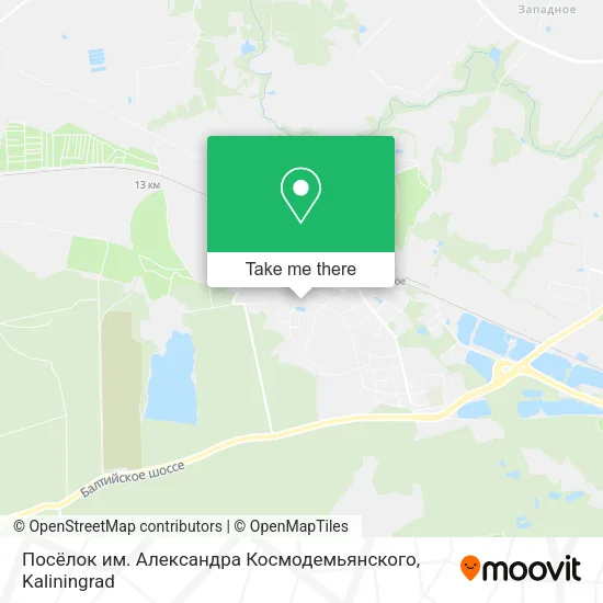 Посёлок им. Александра Космодемьянского map