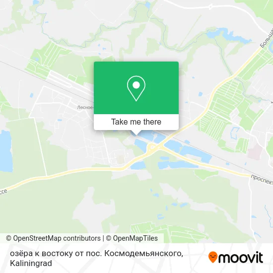 озёра к востоку от пос. Космодемьянского map