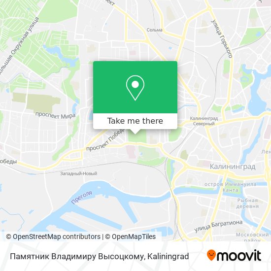 Памятник Владимиру Высоцкому map