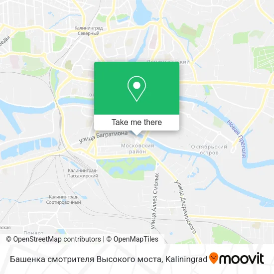 Башенка смотрителя Высокого моста map