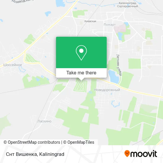 Снт Вишенка map