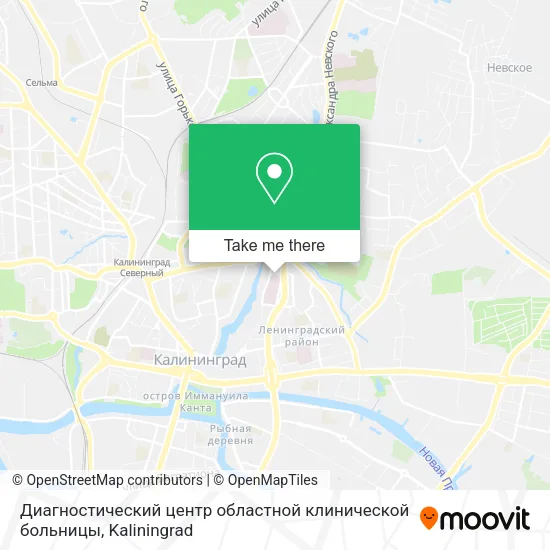 Диагностический центр областной клинической больницы map