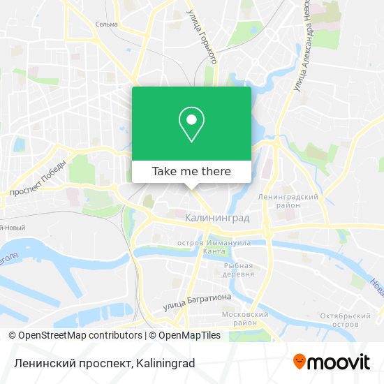 Ленинский проспект map