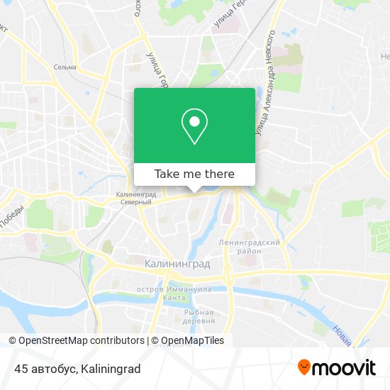45 автобус map