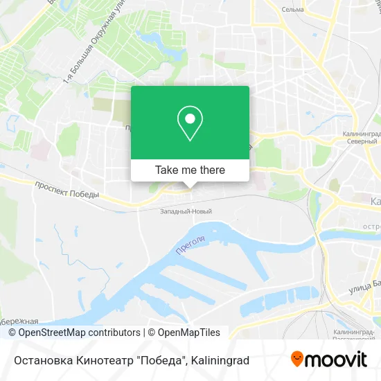 Остановка Кинотеатр "Победа" map