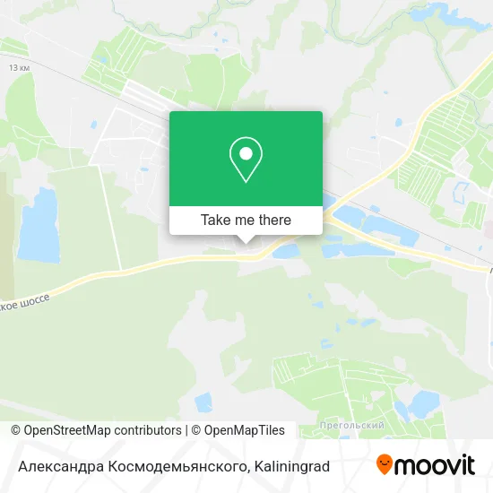 Александра Космодемьянского map