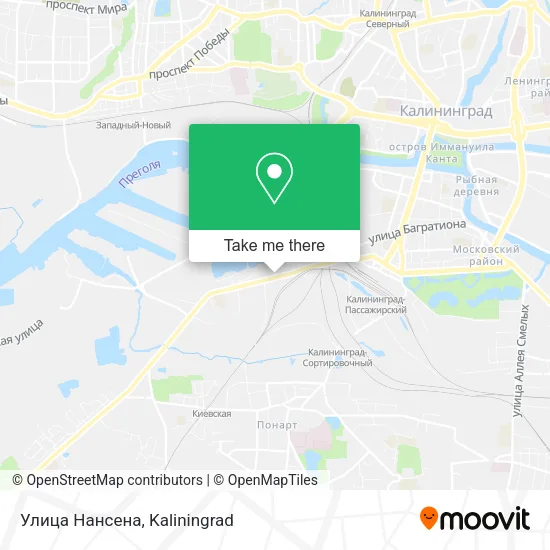 Улица Нансена map