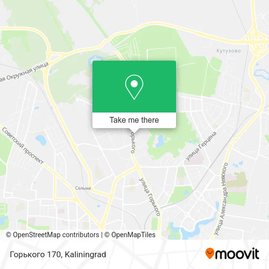 Горького 170 map