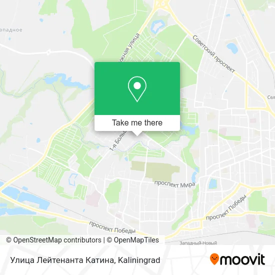 Улица Лейтенанта Катина map