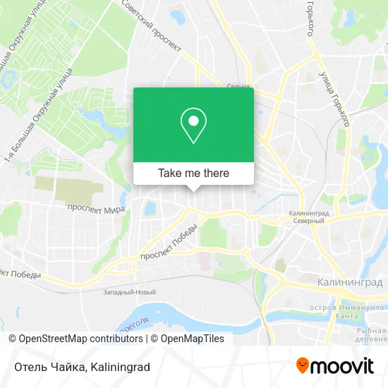 Отель Чайка map