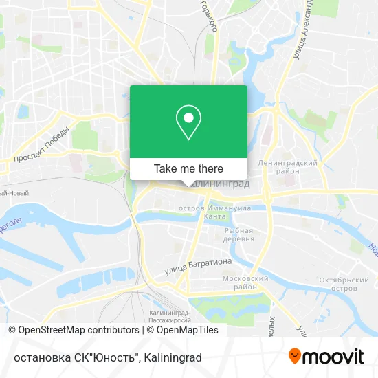 остановка СК"Юность" map