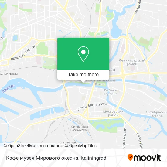 Кафе музея Мирового океана map