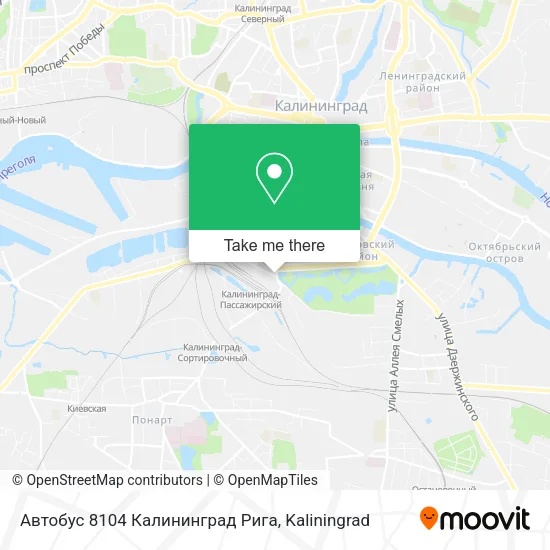 Автобус 8104 Калининград Рига map