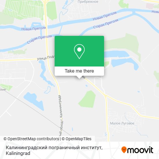Калининградский пограничный институт map