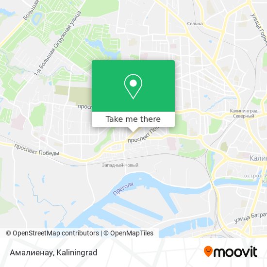 Амалиенау map